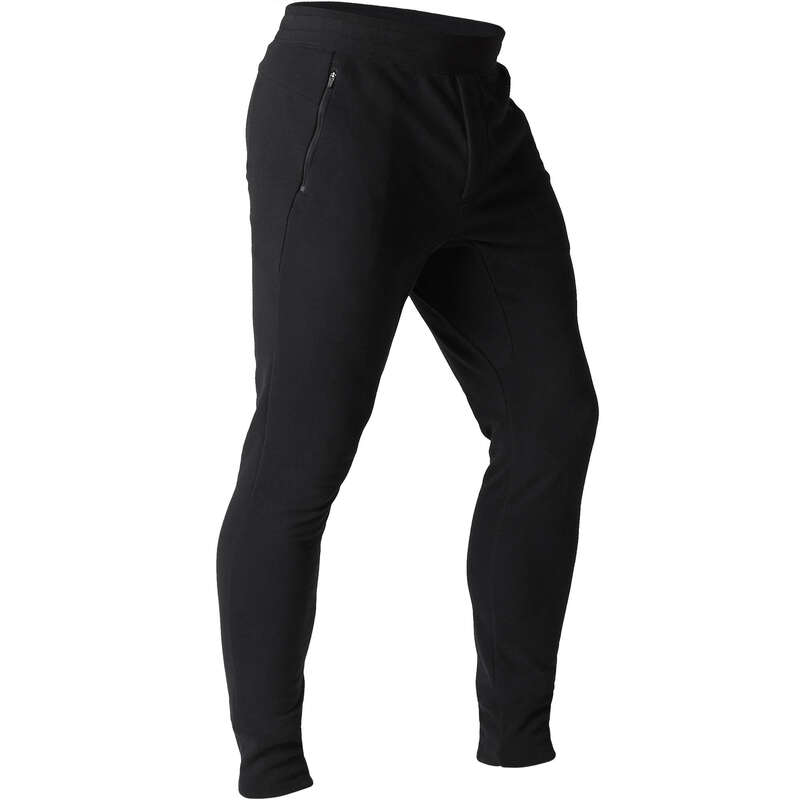 MAN GYM, PILATES COLD WEATHER APPAREL Activewear - Men's Skinny Gym Bottoms 500 NYAMBA - Men