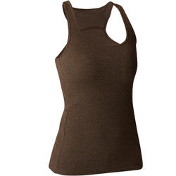 Débardeur 500 Gym Stretching femme kaki