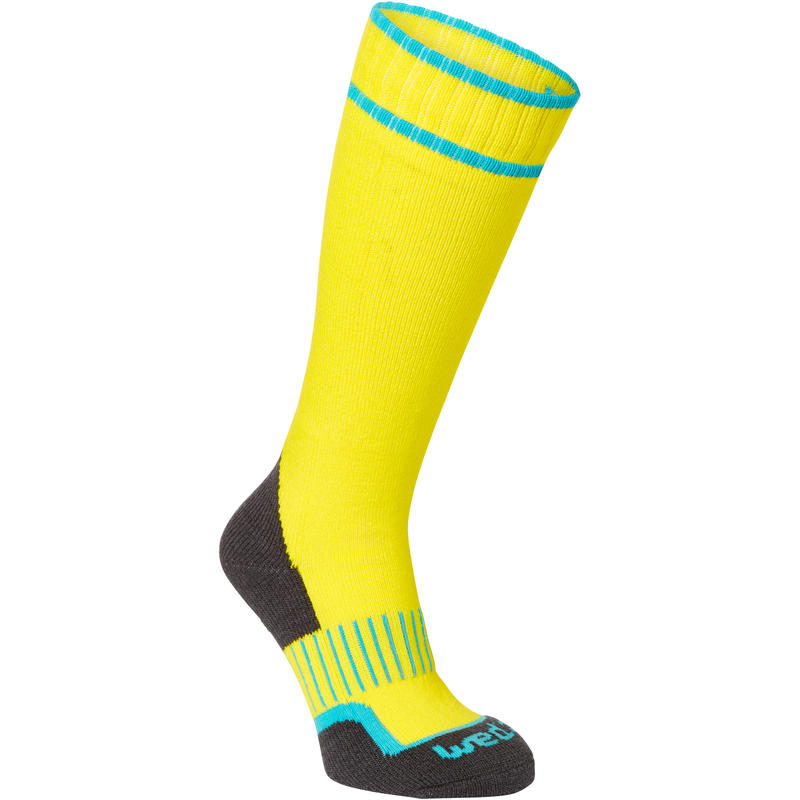 CHAUSSETTES DE SKI ENFANT 100 JAUNES CHAUSSETTES DE SKI ENFANT 100 JAUNES