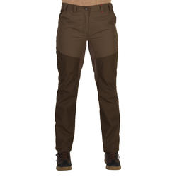 Pantaloni impermeabili caccia donna 500 marroni SOLOGNAC | DECATHLON