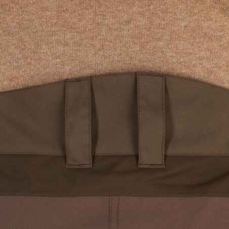 WOMEN’S WATERPROOF HUNTING TROUSERS BROWN 500