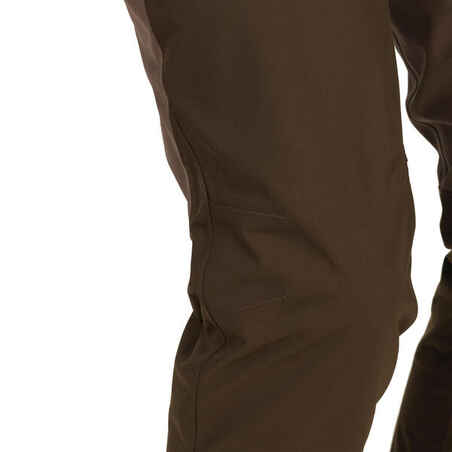 WOMEN’S WATERPROOF HUNTING TROUSERS BROWN 500