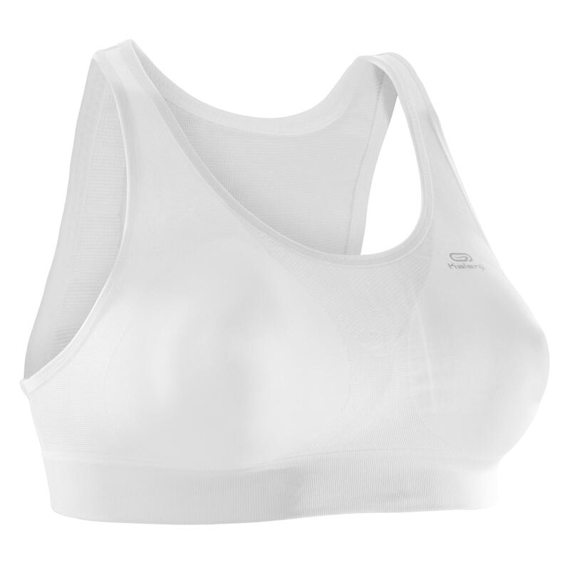 BRASSIERE DE RUNNING BASIQUE BLANC GLACIER