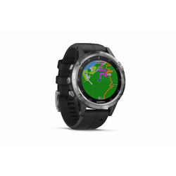 GPS-Pulsuhr und Musikplayer Cardio Fenix 5 Plus Multisport silber