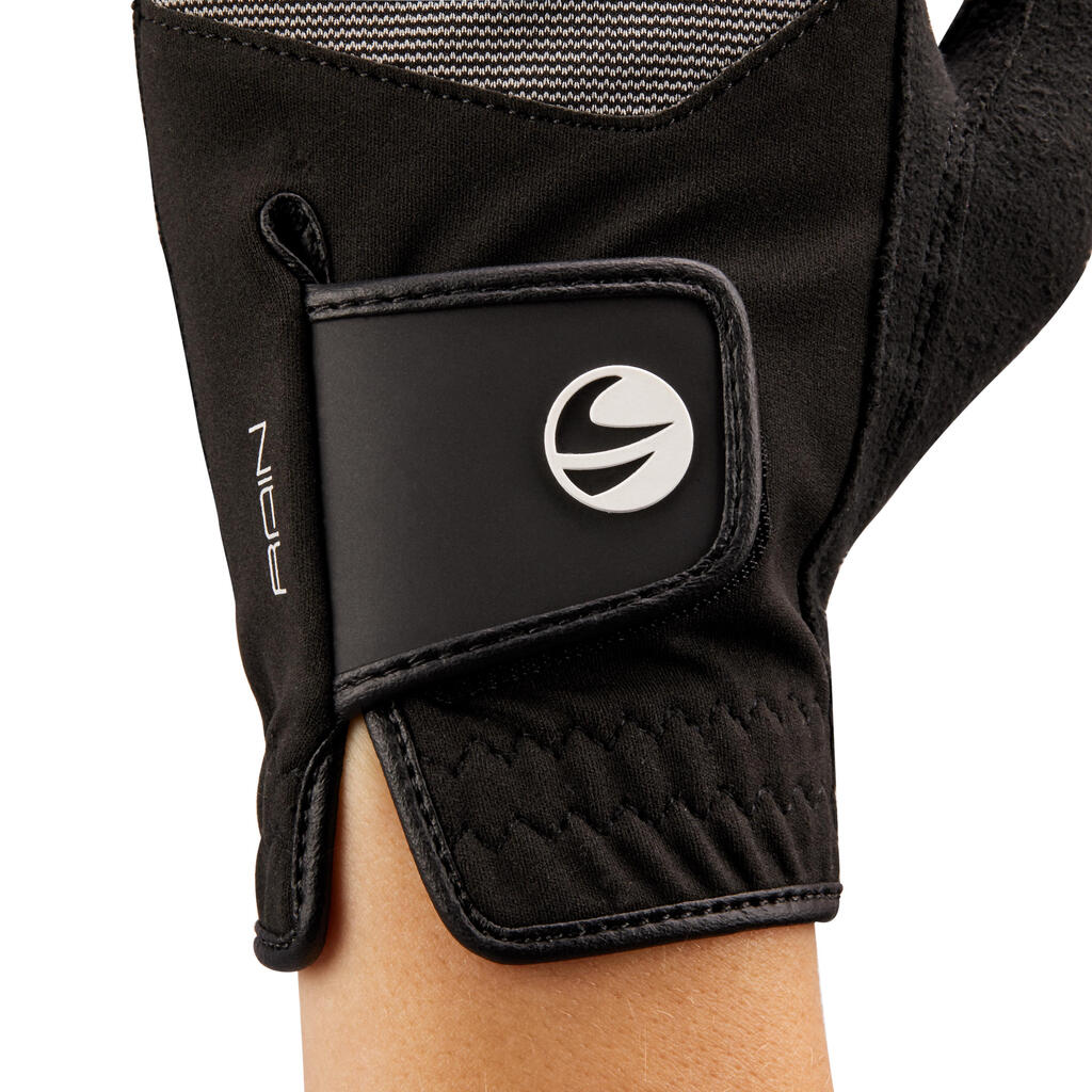 Golfhandschuh Regen RH (für die linke Hand) Herren weiß
