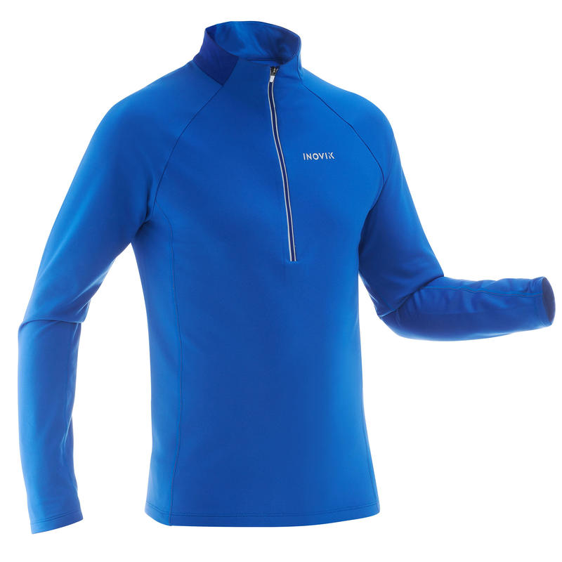 Термобелье верх для беговых лыж утепленное мужское темно-синее XC S T-S W 100