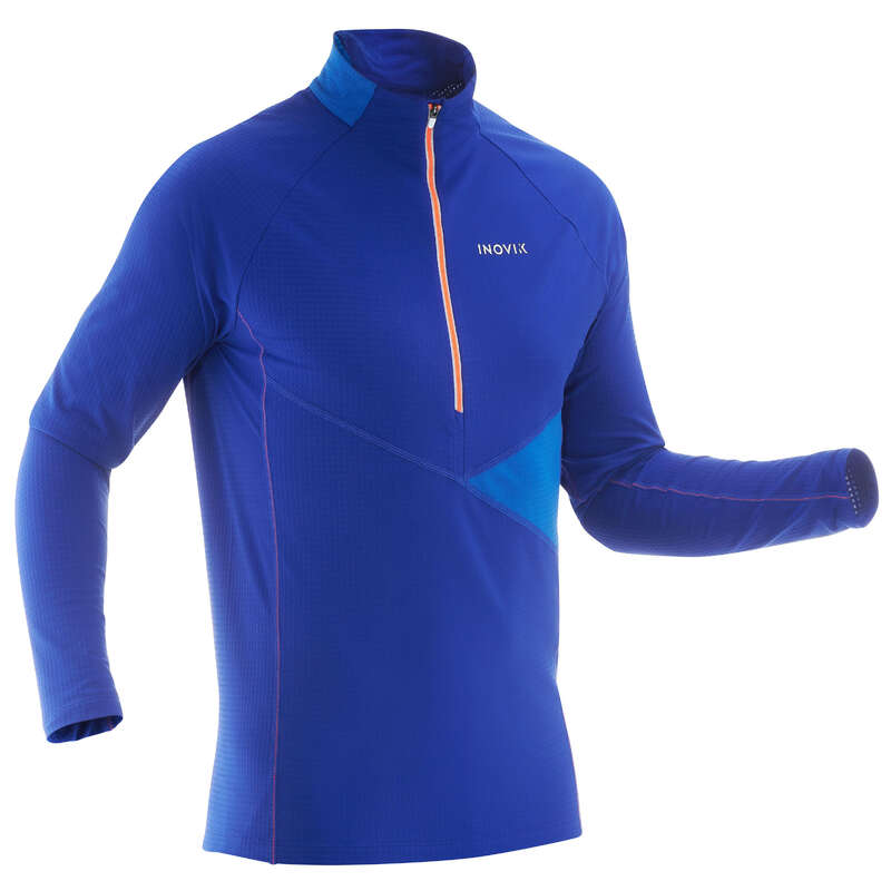 ADULT CROSS COUNTRY CLOTHING Cross-Country Skiing - XC S 500 Men's T-Shirt - Blue INOVIK - Cross-Country Skiing