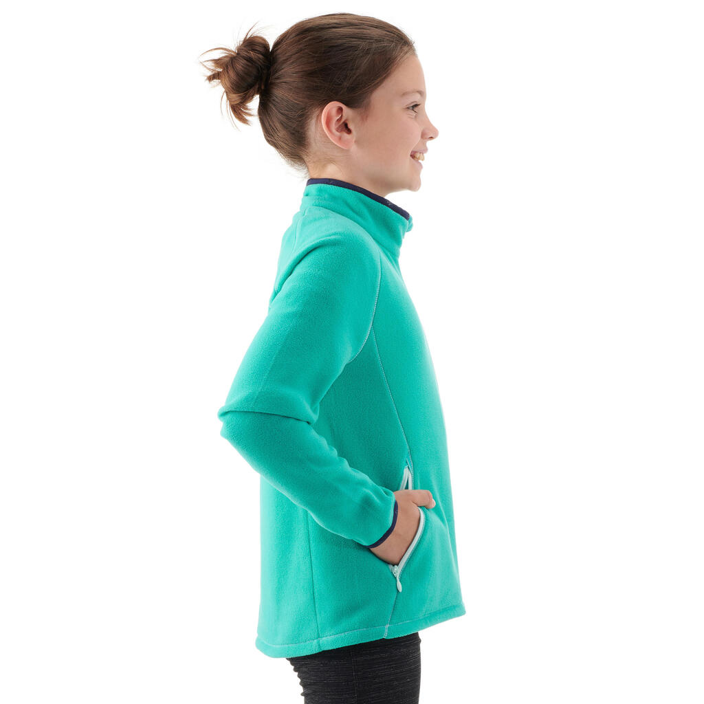 Veste polaire randonnée enfant MH150 turquoise