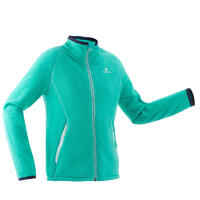 Kids' Hiking Fleece Jacket MH150 - Turquoise