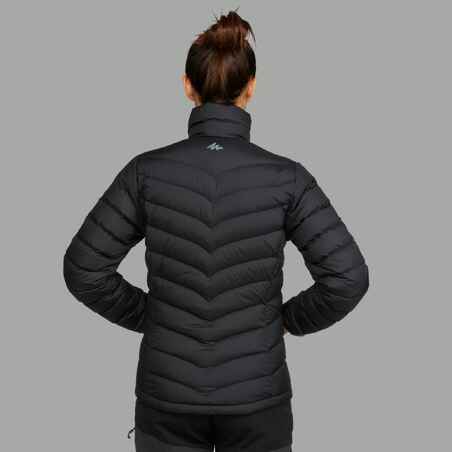 WOMEN’S MOUNTAIN TREKKING DOWN JACKET - MT500 -10°C - BLACK