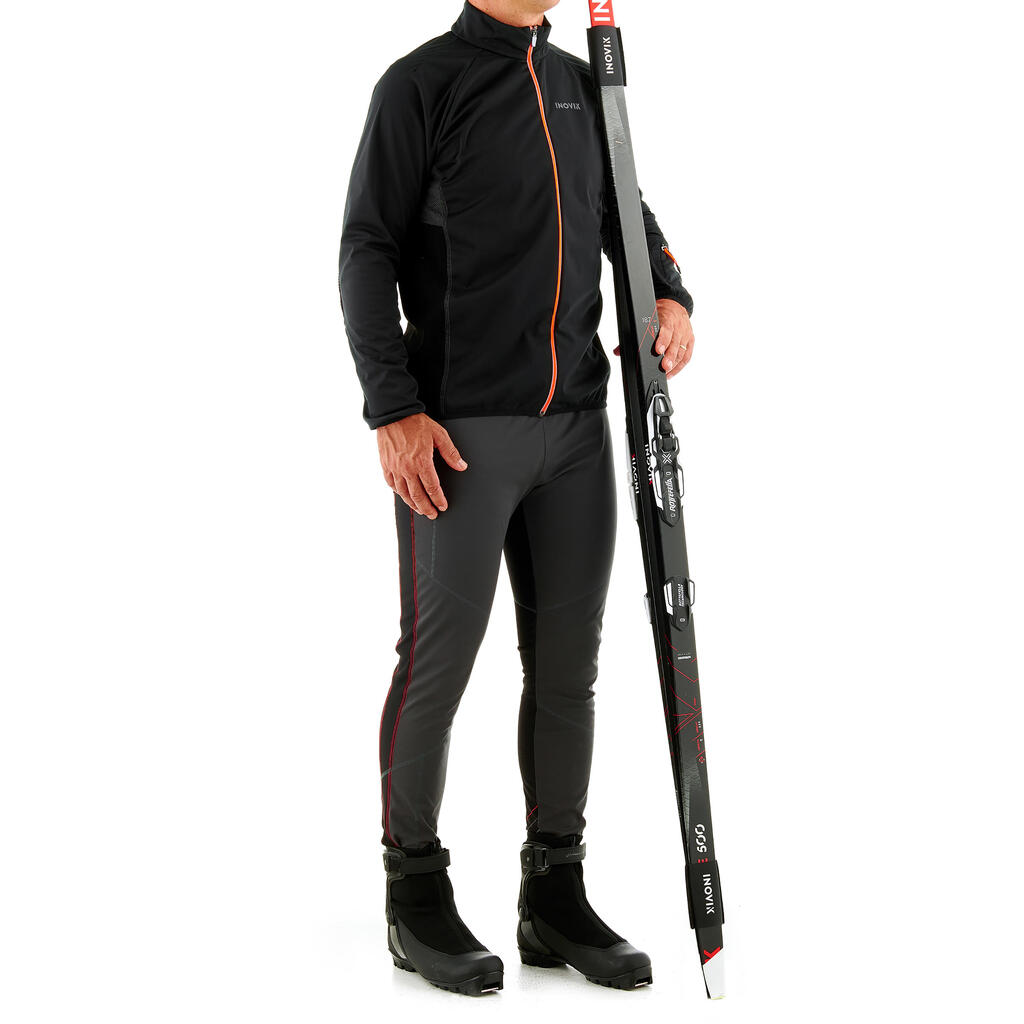 Crna muška jakna za kros-kantri skijanje XC S JKT 900