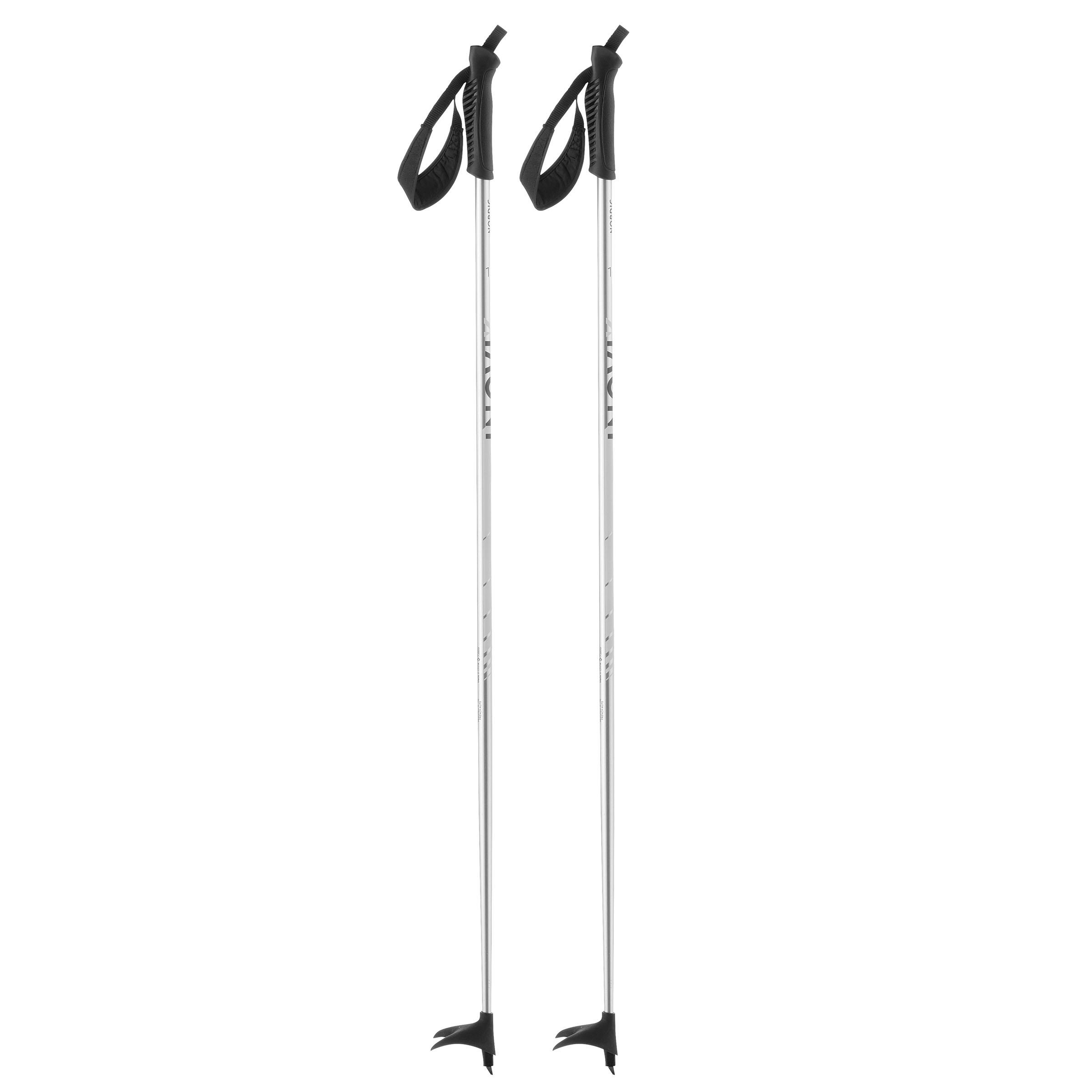 Kids' CrossCountry Ski Poles XC S 120 Snow white‎ Inovik Decathlon