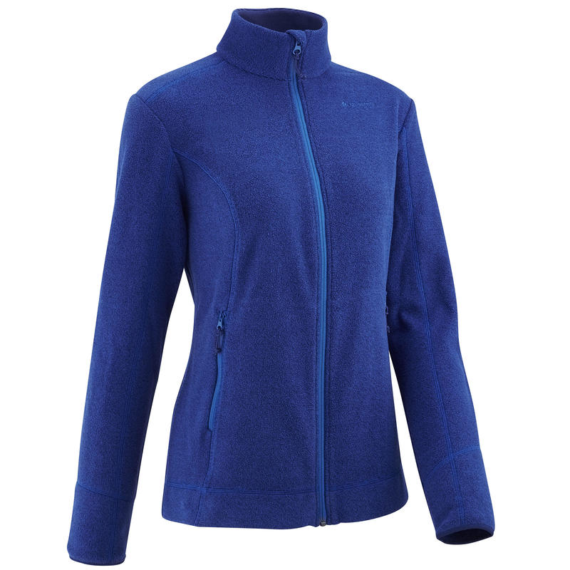 MH120 Women's Mountain Hiking Fleece Jacket - Blue