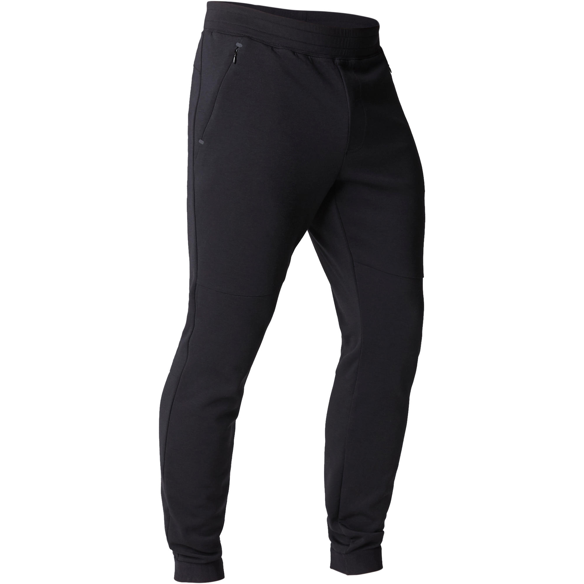 Pantalon 560 slim Pilates Gym douce noir homme Decathlon