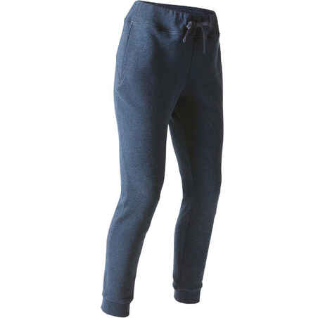 Pantalon 520 slim Gym Stretching femme bleu