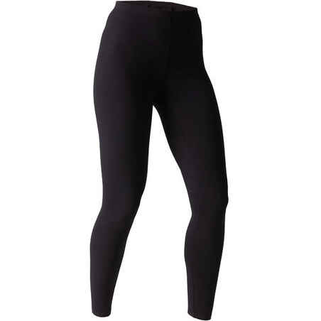 Women's Slim-Fit Fitness Salto Leggings 100 - Black