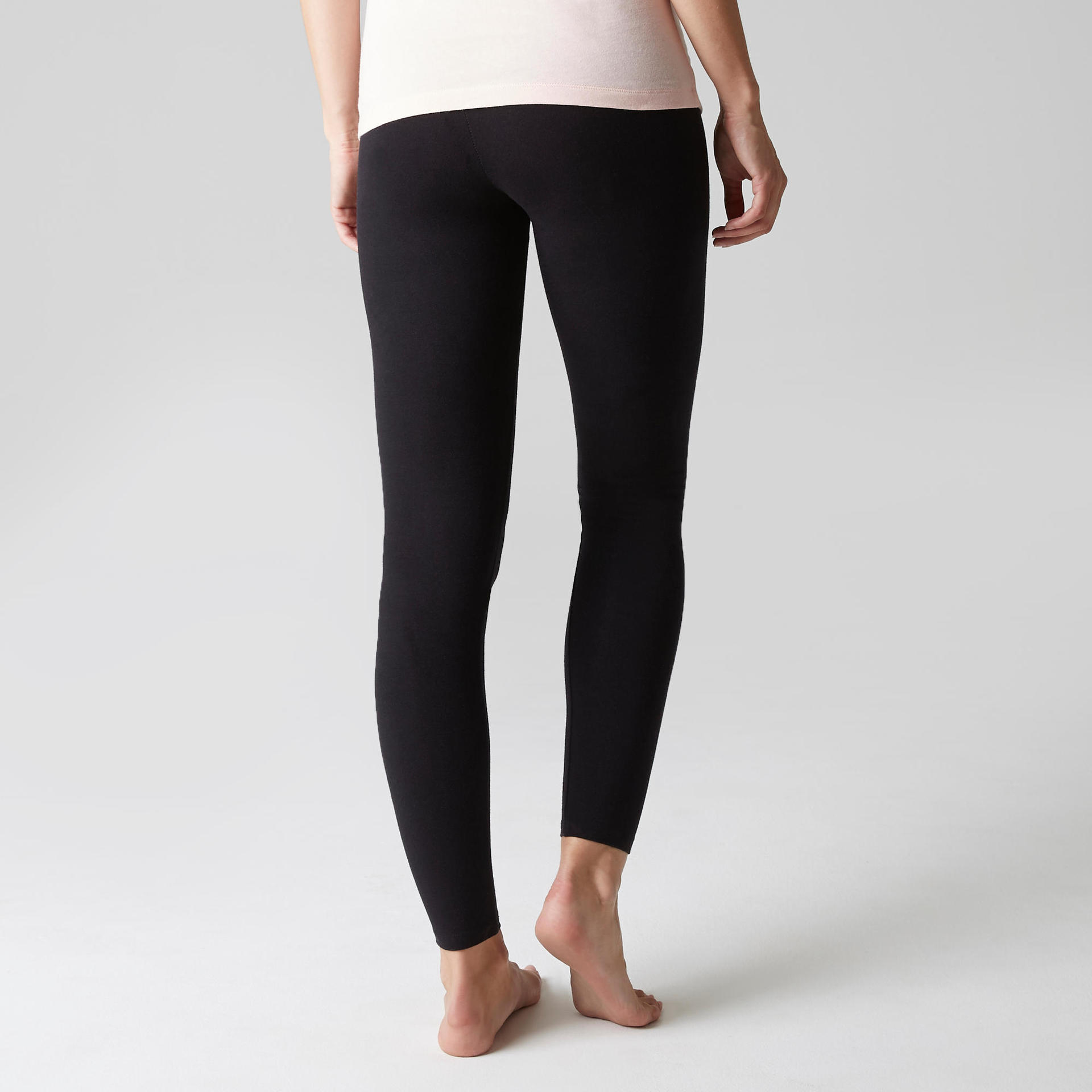 Women's Slim-Fit Fitness Salto Leggings 100 - Black