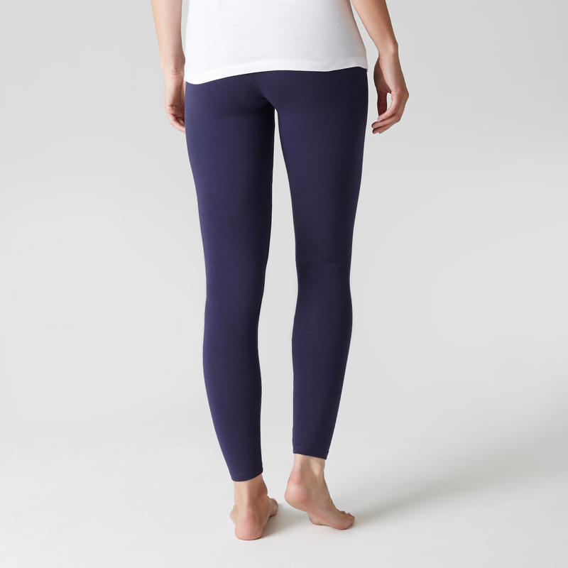 Women's Pilates & Gentle Gym SlimFit Stretch Leggings Navy Blue