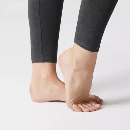 Cotton Fitness Leggings Salto - Mottled Dark Grey