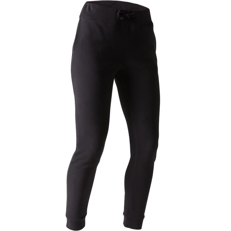 Pantalon 520 slim Gym Stretching femme noir