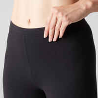 Women's Slim-Fit Fitness Salto Leggings 100 - Black