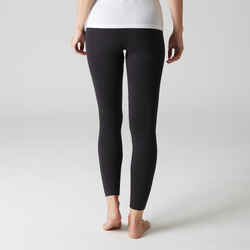 Women's Slim-Fit Fitness Leggings Fit+ 500 - Black