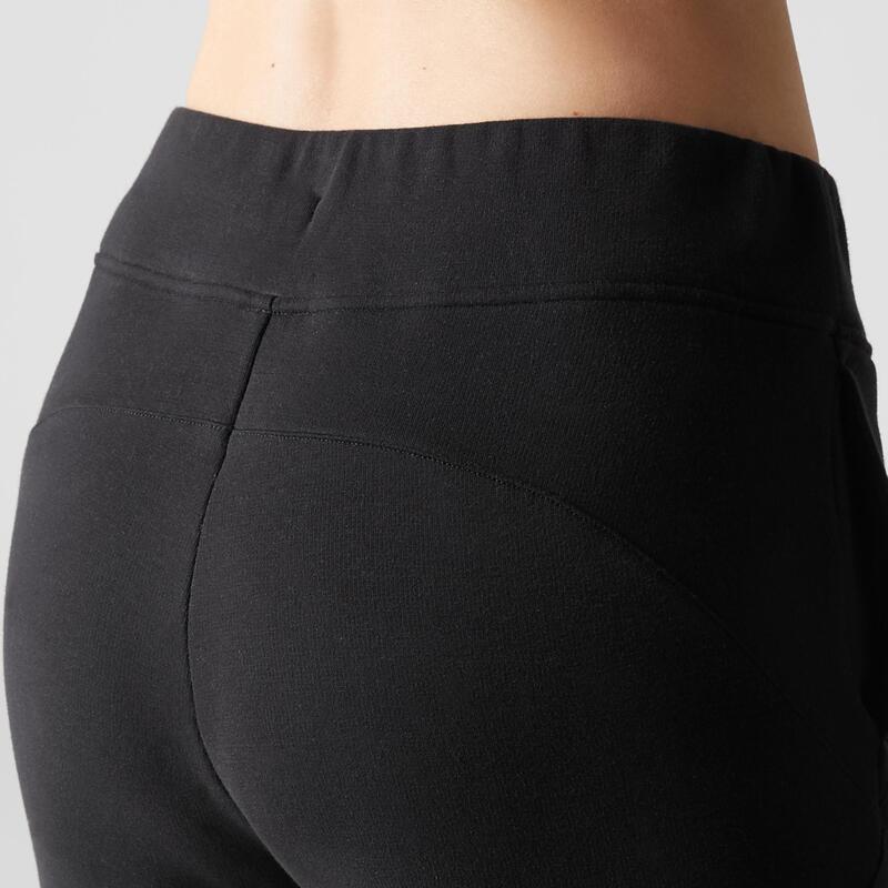 Pantalon 520 slim Gym Stretching femme noir