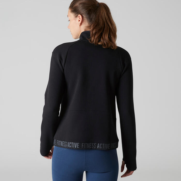 Sudadera De Chándal Con Cremallera Gym Pilates Domyos 900 Mujer Gris Domyos - Decathlon