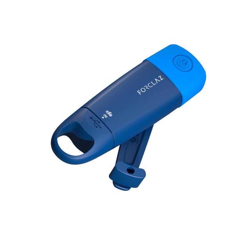 Lampe torche autonome rechargeable - DYNAMO 500 USB bleue - 75 lumens