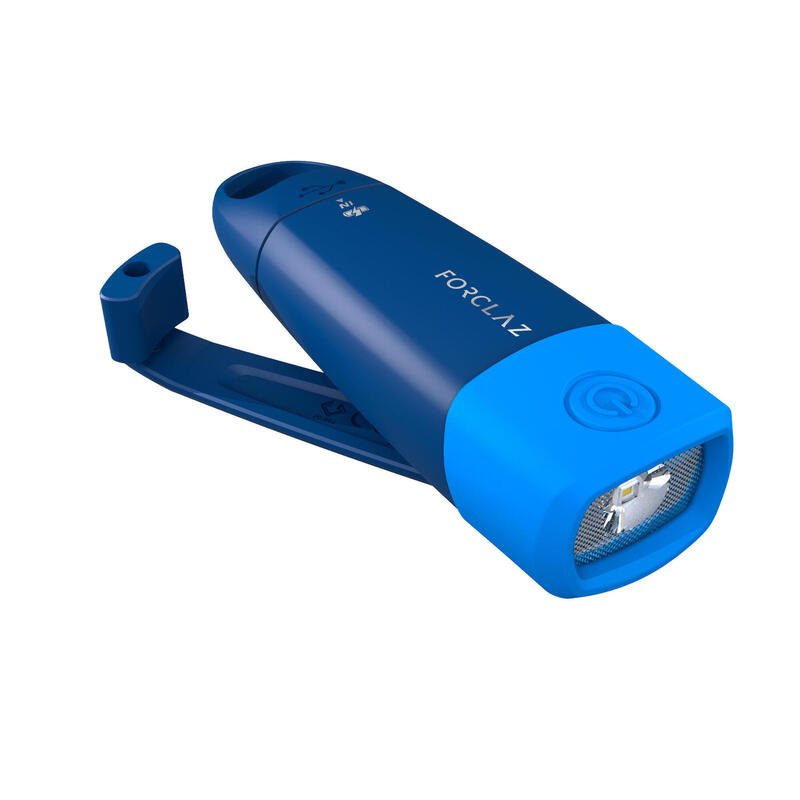 Lampe torche autonome rechargeable - DYNAMO 500 USB bleue - 75 lumens