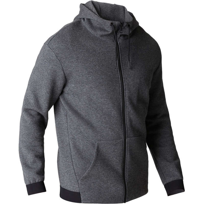MAN GYM, PILATES COLD WEATHER APPAREL - 560 Hooded Gym Jacket - Grey NYAMBA