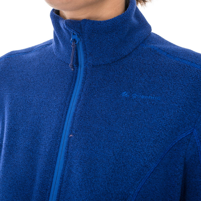 MH120 Women's Mountain Hiking Fleece Jacket Blue