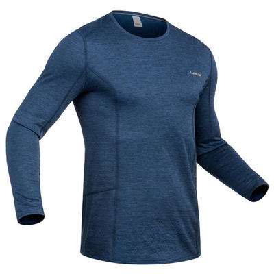 Thermoshirt ski voor heren 500 blauw