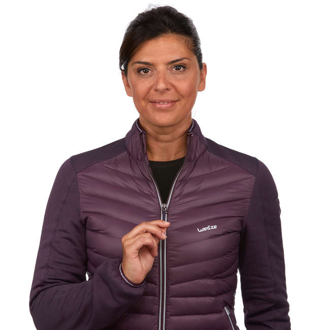 WEDZE 900 Women's Down Ski Liner Jacket Damson Decathlon