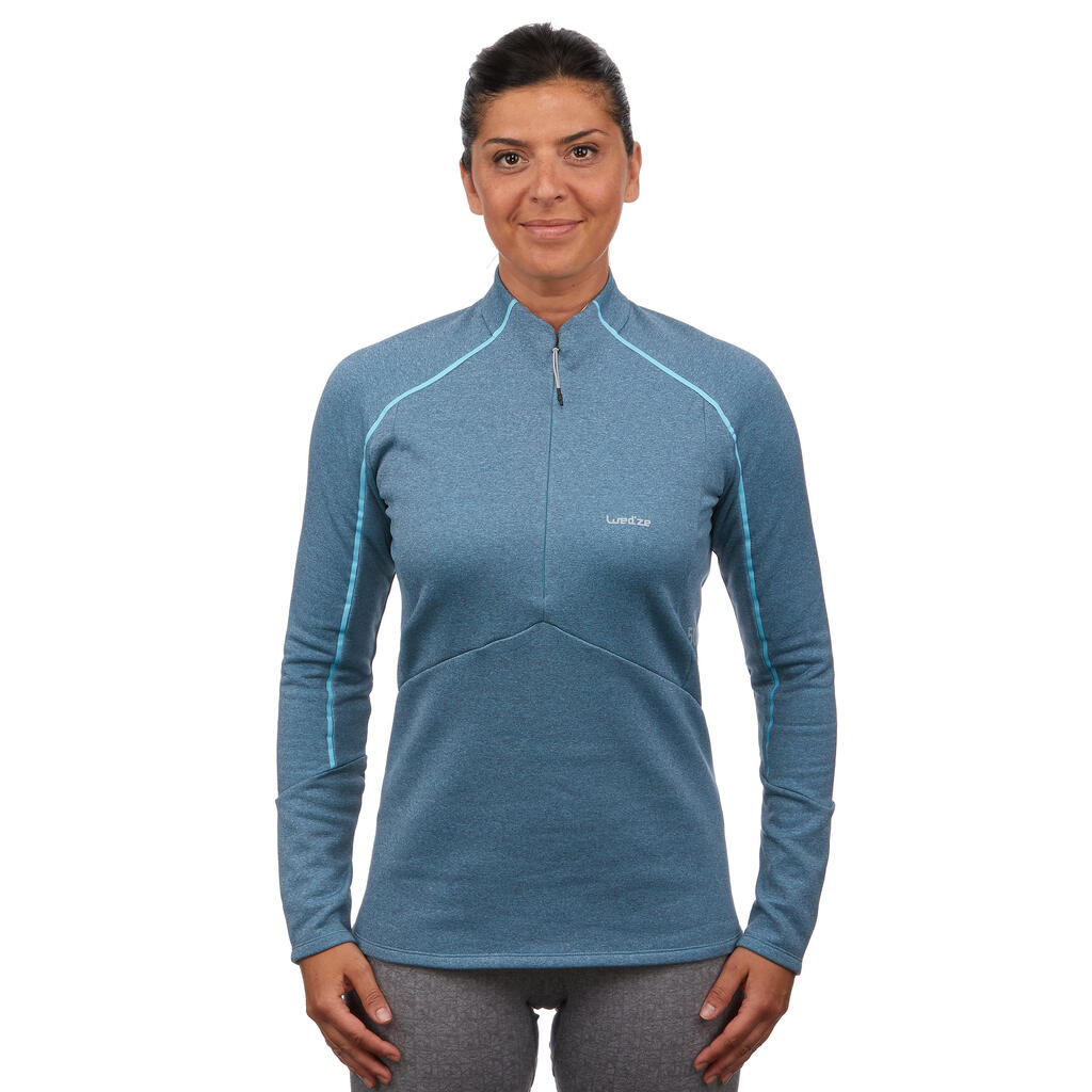 Women's Skiing 2nd layer 500 - blue