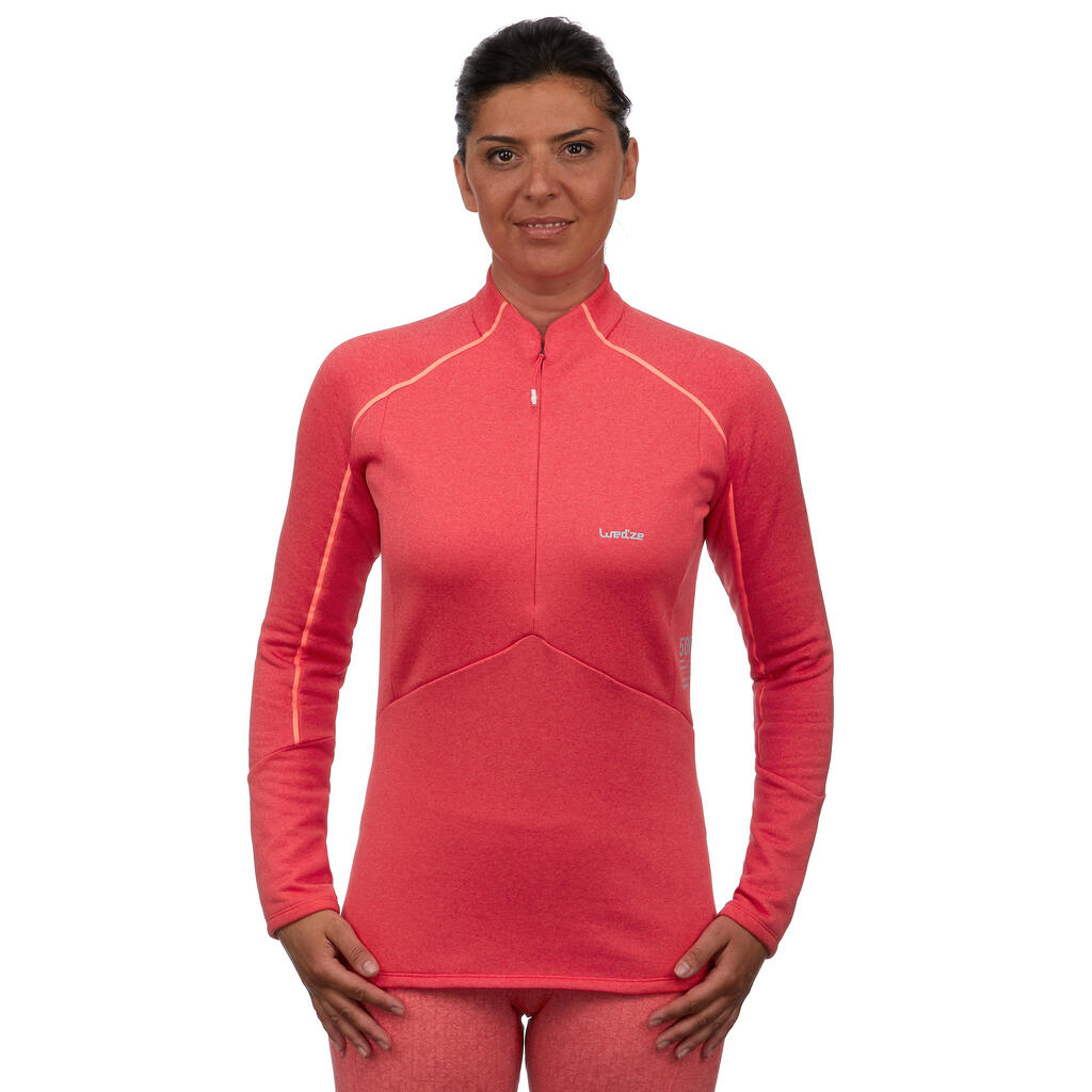 Funktionsshirt Ski 500 Damen violett