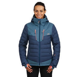 Abrigo Chaqueta Plumón Nieve y Esquí Wed'ze 900 Warm Mujer Azul