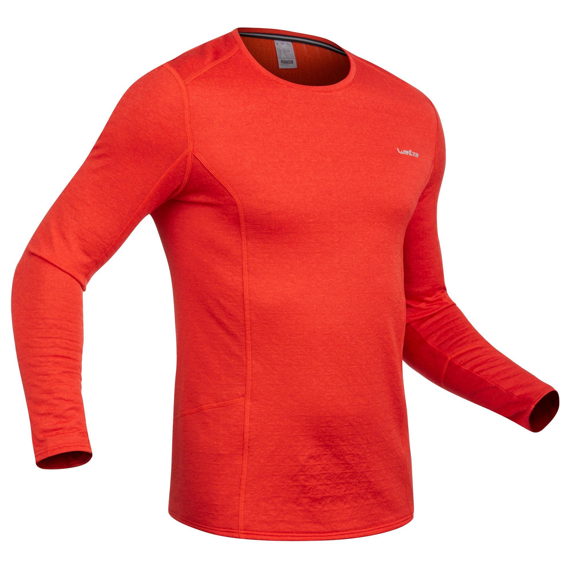 Camiseta Térmica de Esquí Wed'ze 500 Hombre Rojo Decathlon