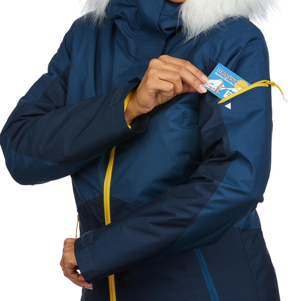 Skijacke 180 Piste Damen lila