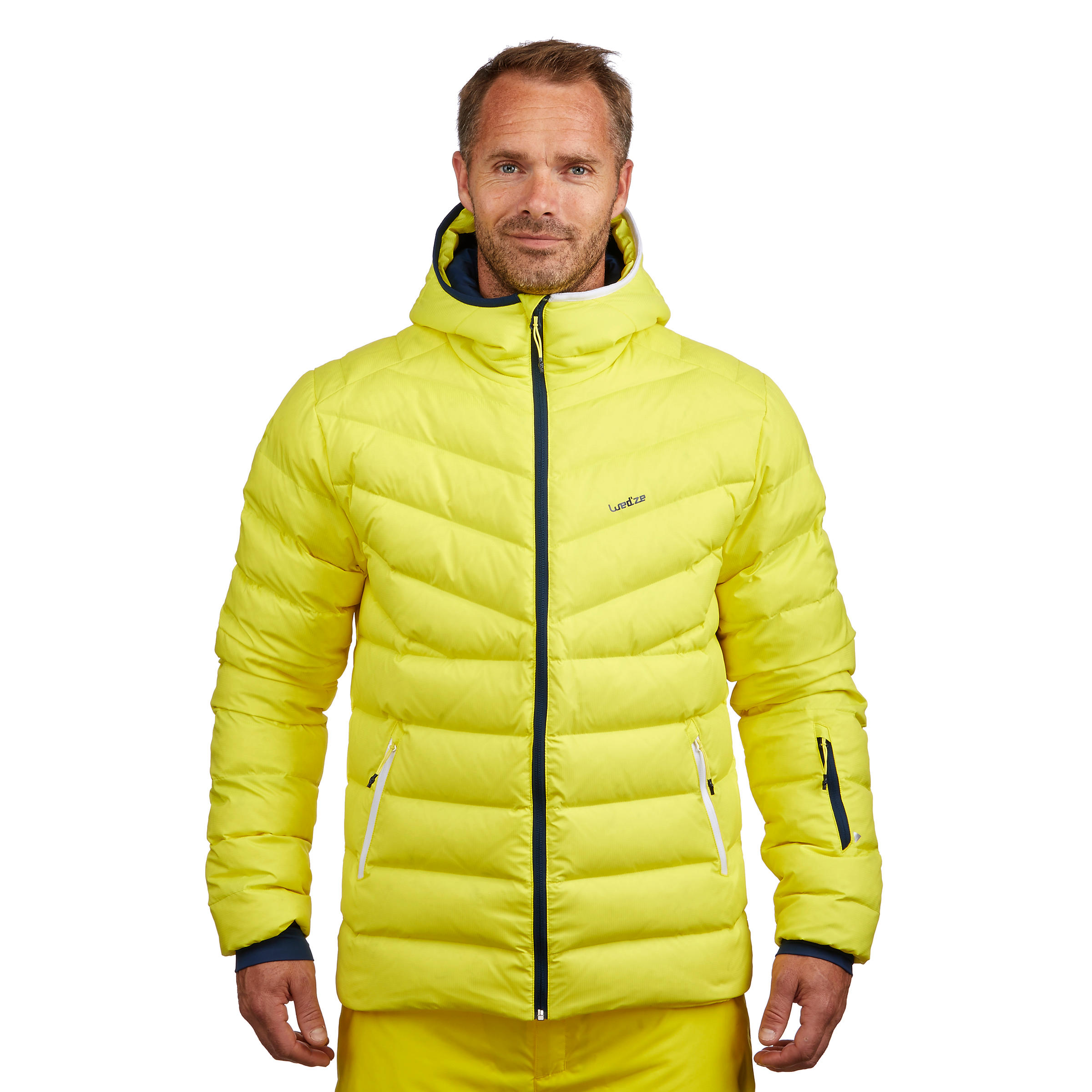 Ski-P 500 MEN’S WARM SKI DOWN JACKET - YELLOW
