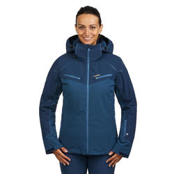ABRIGO CHAQUETA ESQUÍ Y NIEVE WED'ZE 580 MUJER AZUL
