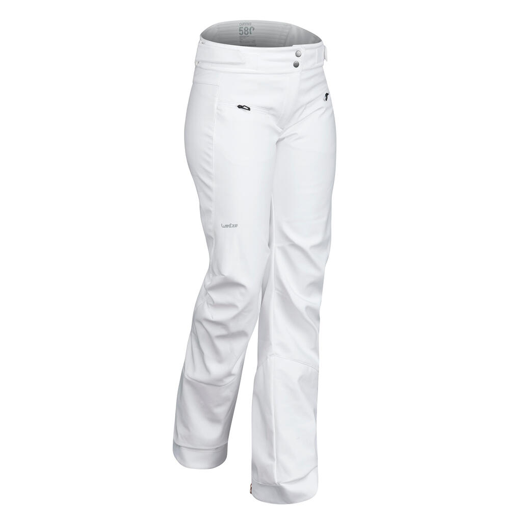 Skihose Piste PA 580 Slim Damen weiß