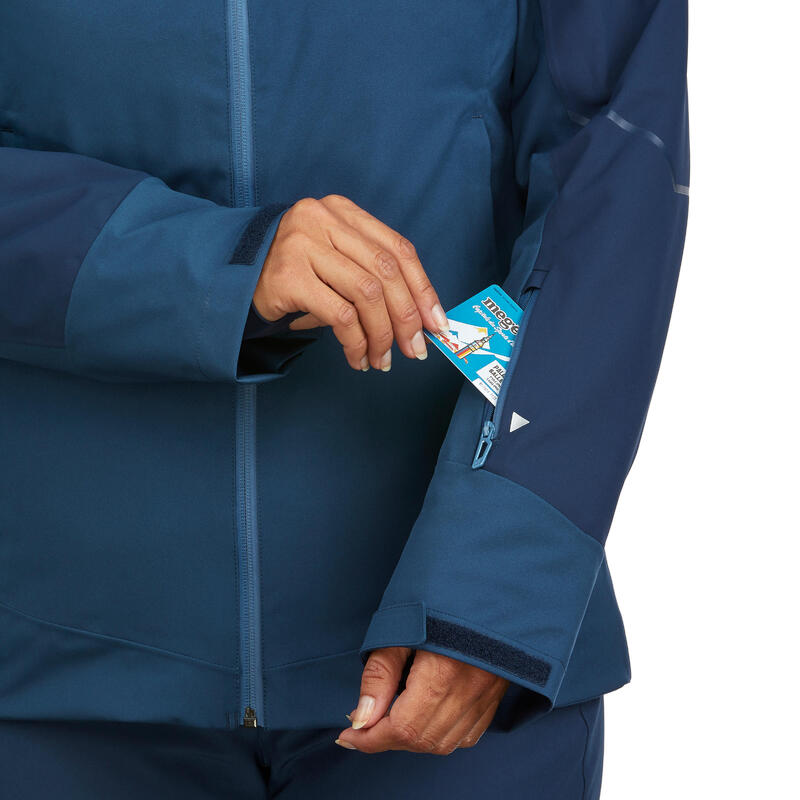 Women's Downhill Ski Jacket Red WEDZE Decathlon