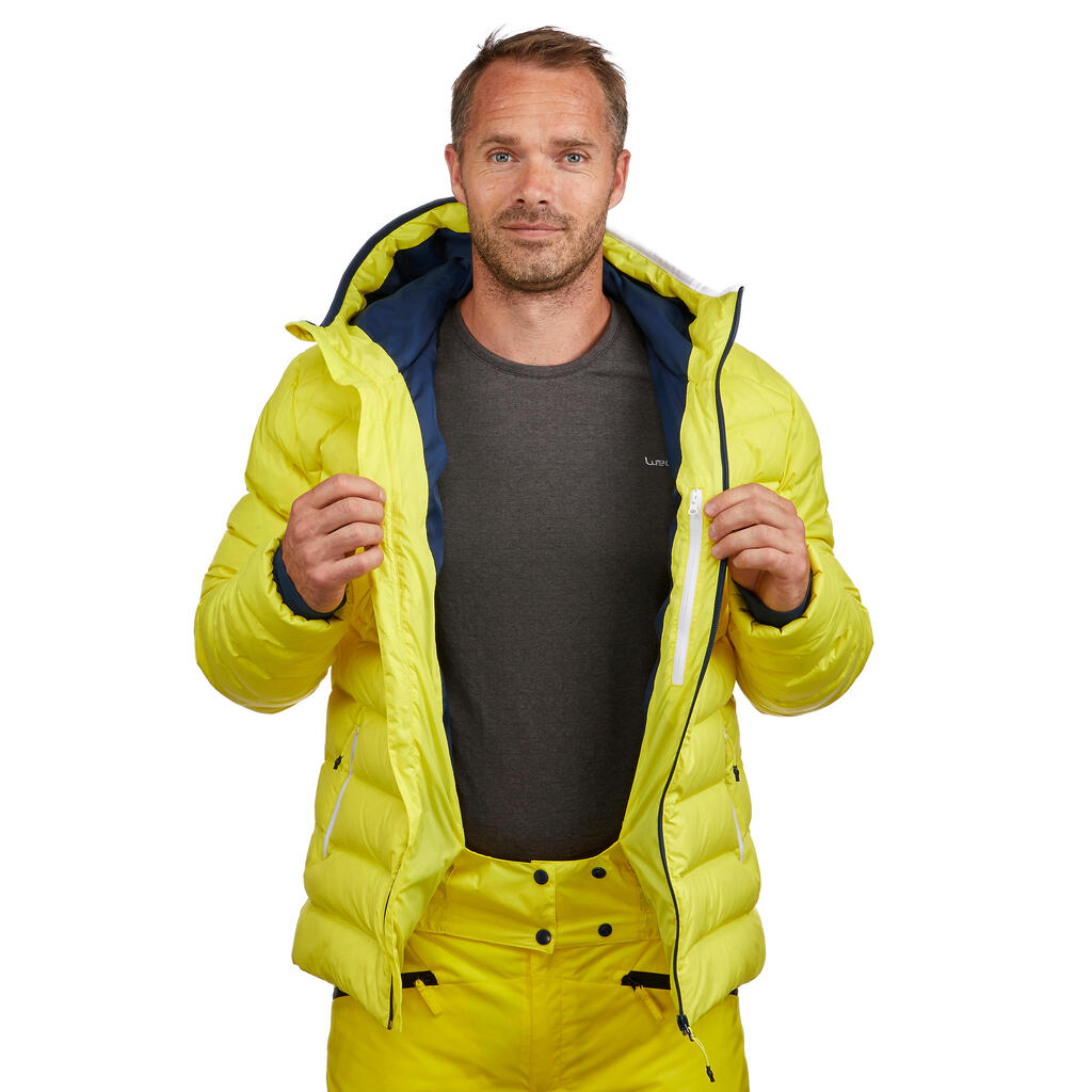 Ski-P 500 MEN’S WARM SKI DOWN JACKET - YELLOW