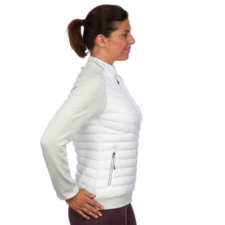 Chaqueta Plumífero de Invierno y Esquí Mujer Wedze Couche 900 Blanco