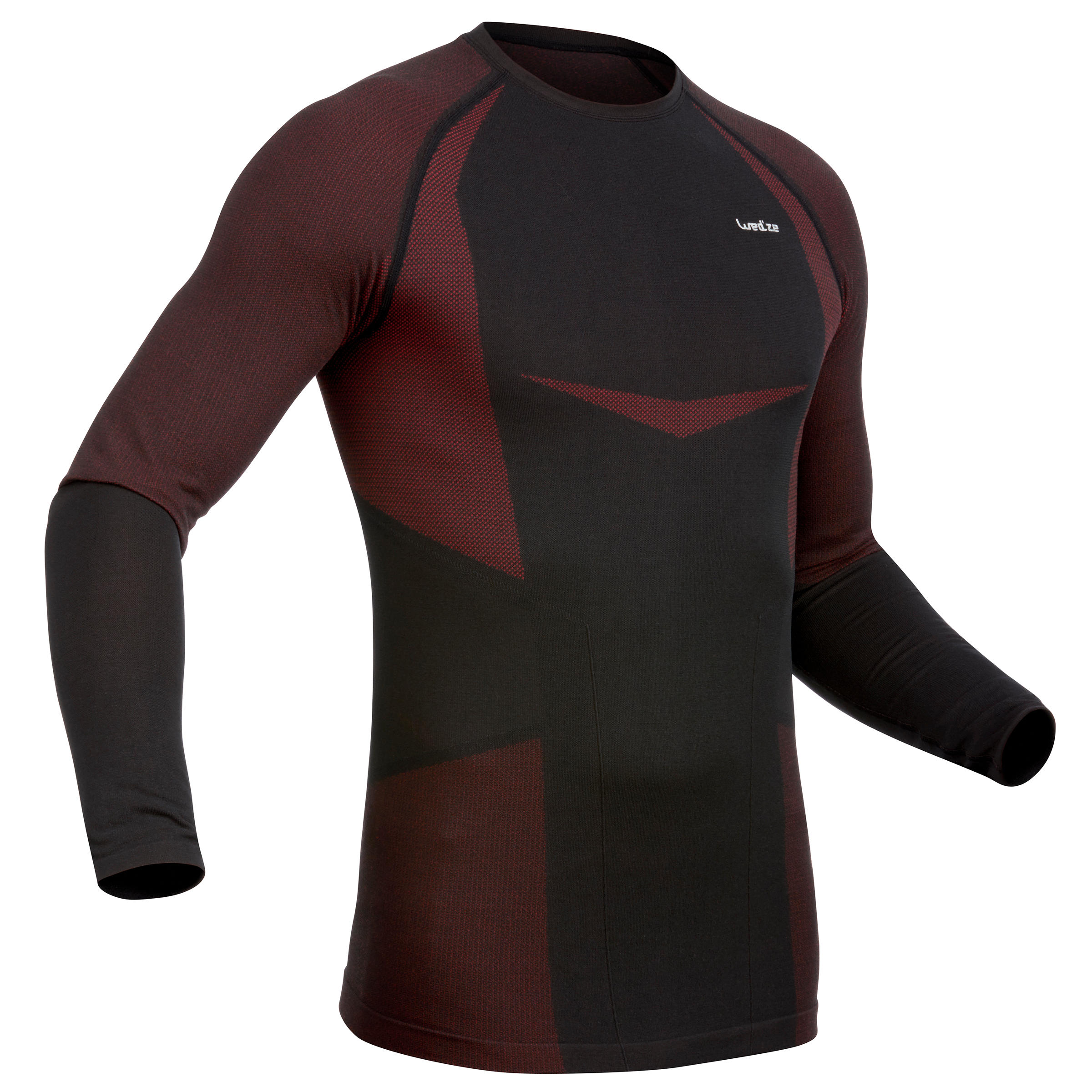 900 Men's Ski Base Layer Top - Black/Red 1/6