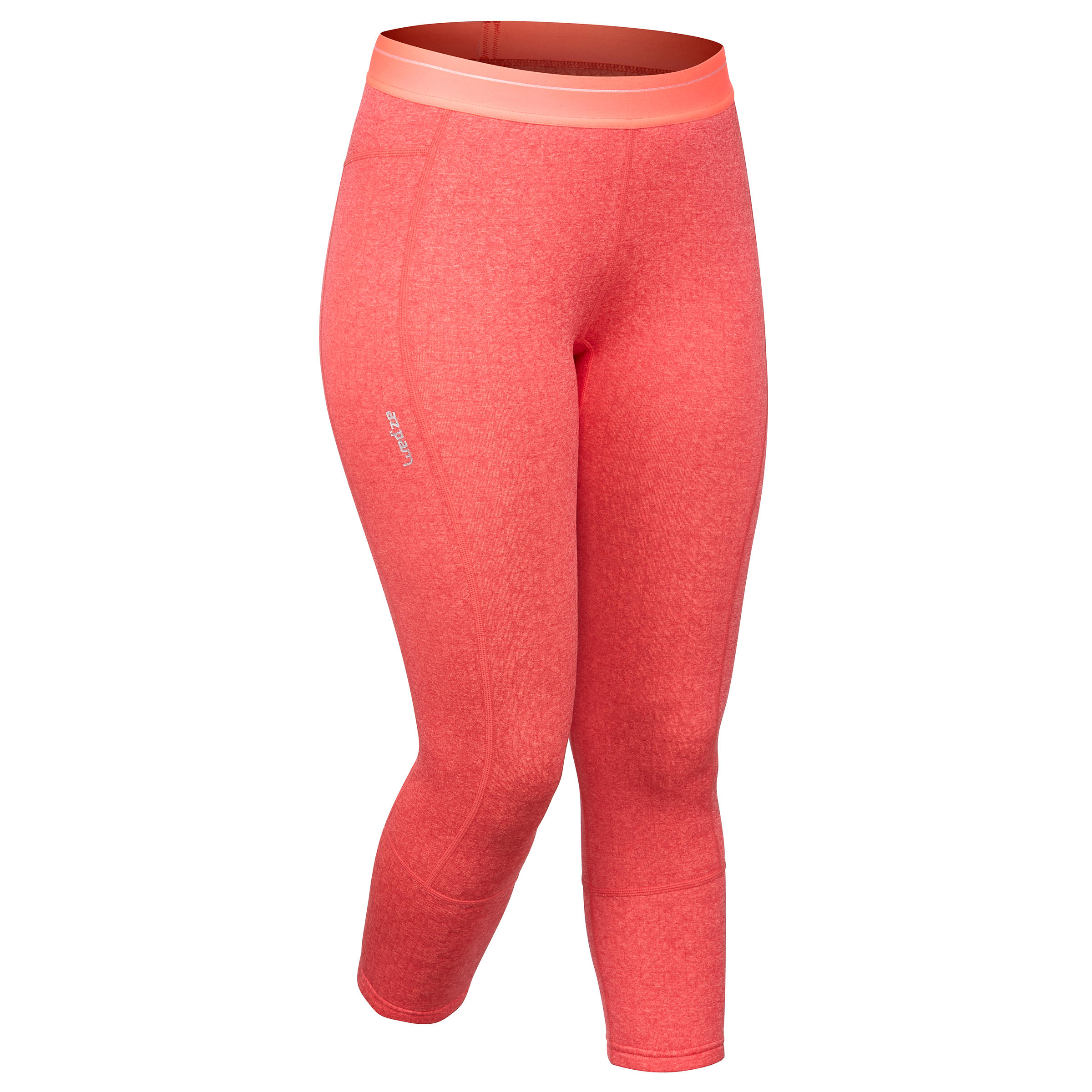 Women's base layer ski top 500 - Coral