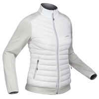 Chaqueta Plumífero de Invierno y Esquí Mujer Wedze Couche 900 Blanco