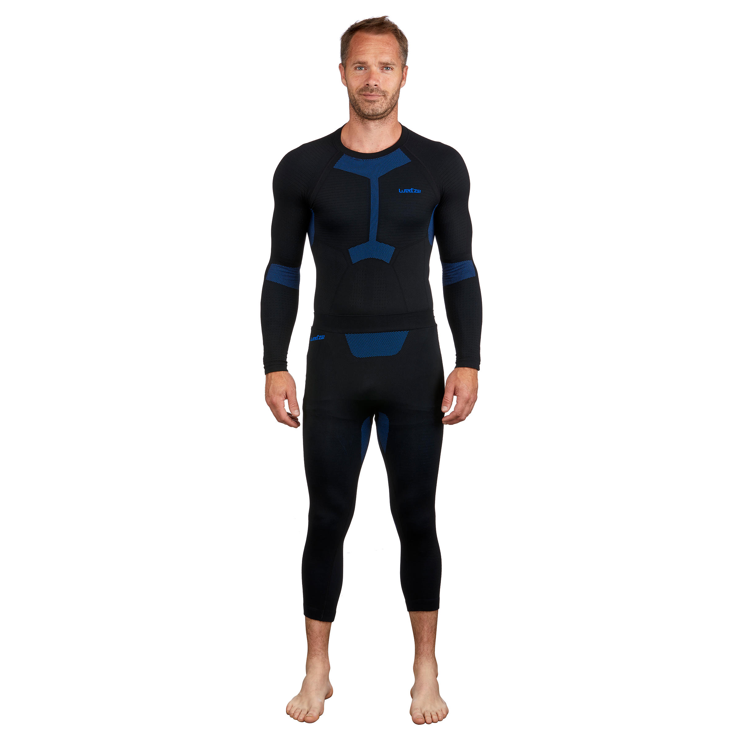 Men’s Base Layer Bottoms - BL 580 Black - WEDZE