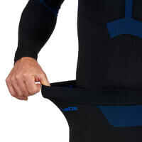 Men’s Seamless Ski Base Layer Bottom BL 580 I - Soft - Black/Blue